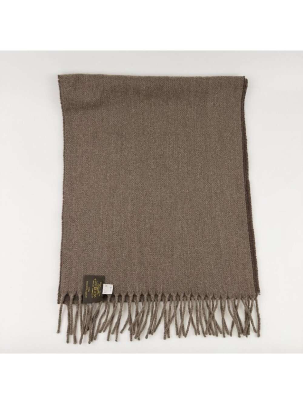 Louis Vuitton Echarpe Monogram Gradient Cashmere Brown Vintage - Picture 11 of 11